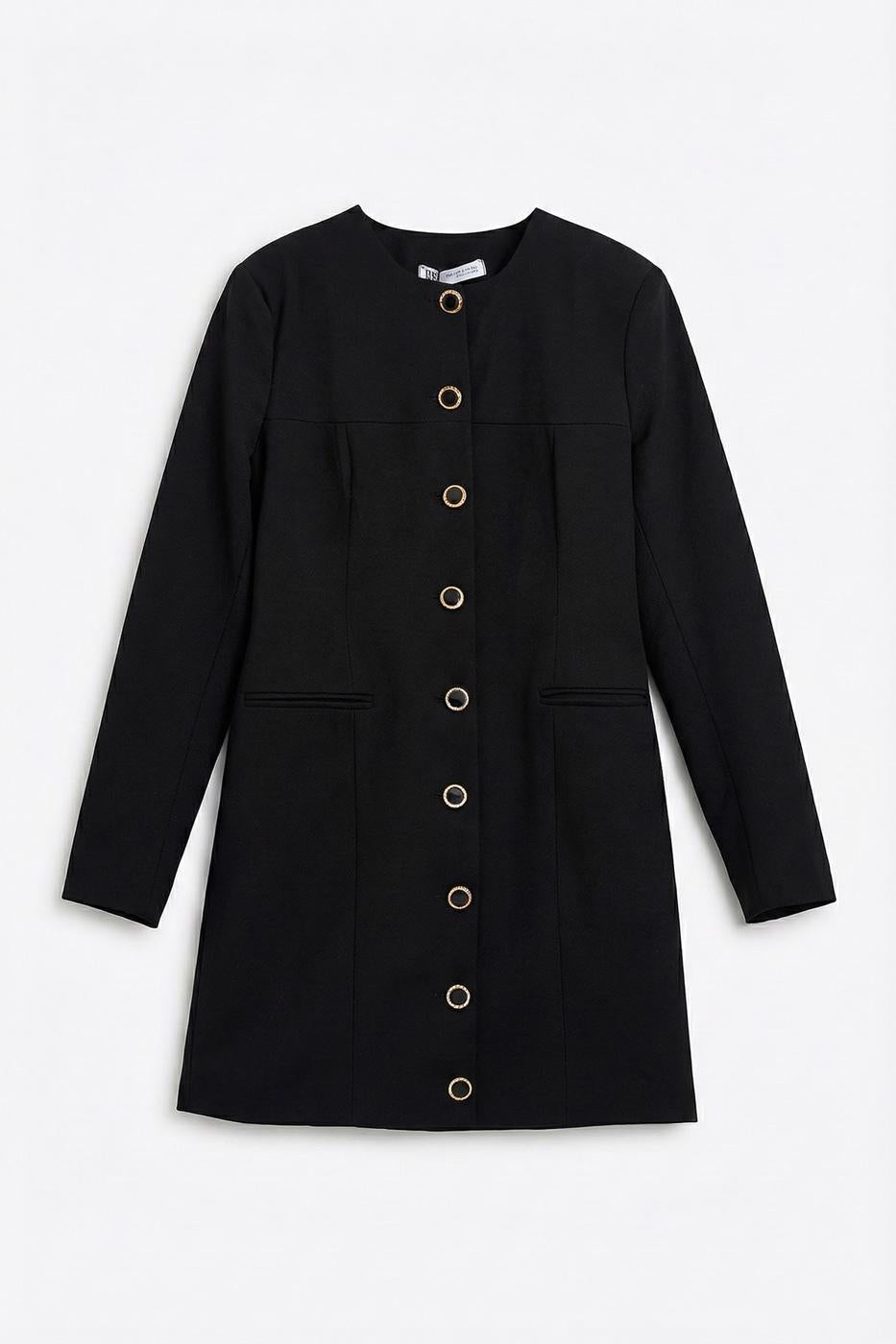 Mini Jacket Dress Black