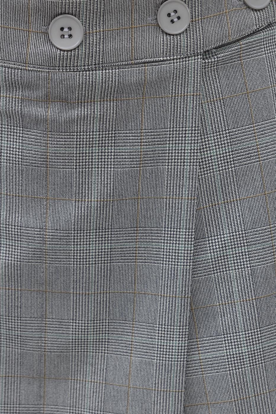Skirt Detailed Palazzo Pants Grey