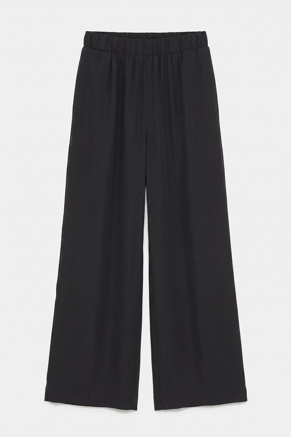 Modal Wide Leg Pants Anthracite