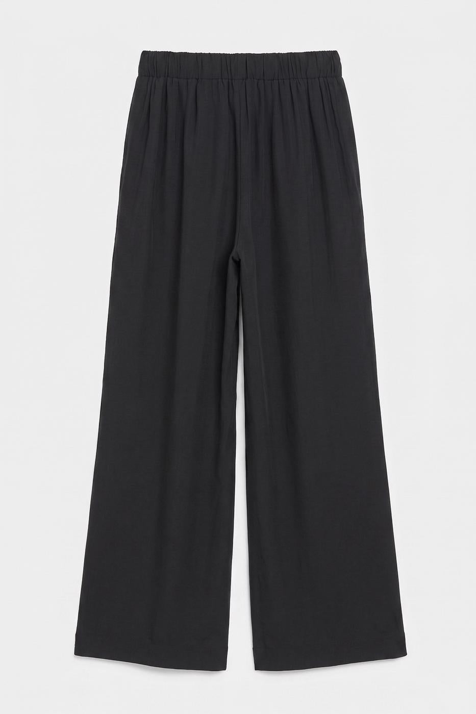 Modal Wide Leg Pants Anthracite