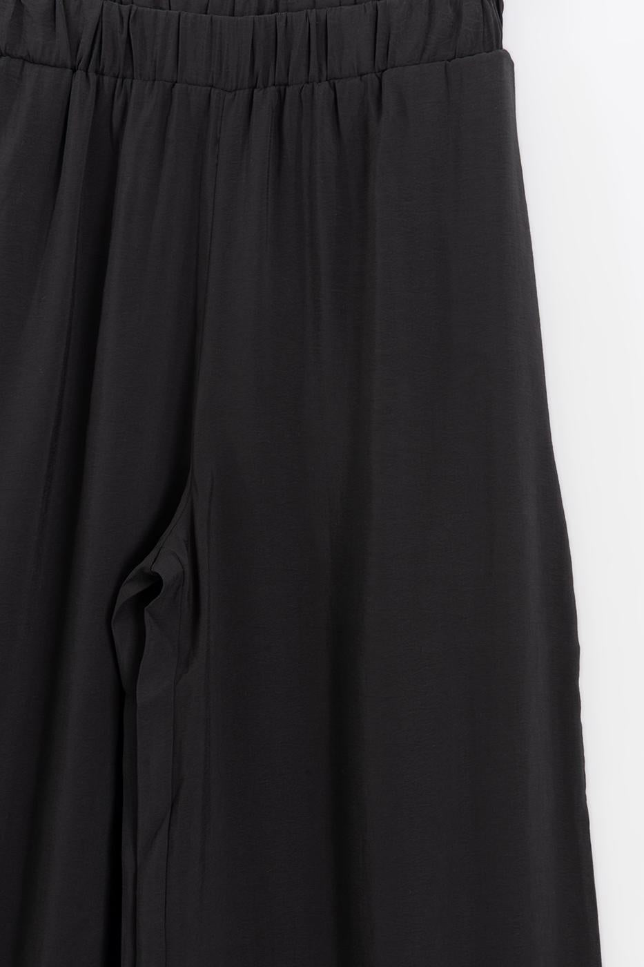 Modal Wide Leg Pants Anthracite