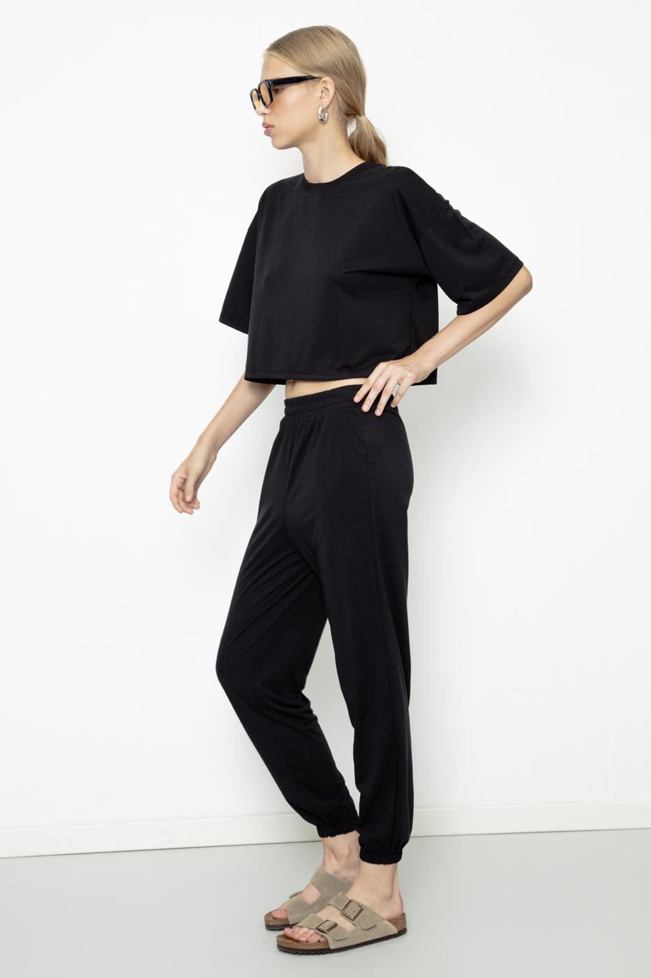 Modal Jogger Pants Black