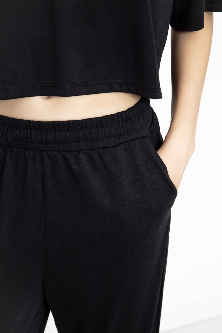 Modal Jogger Pants Black