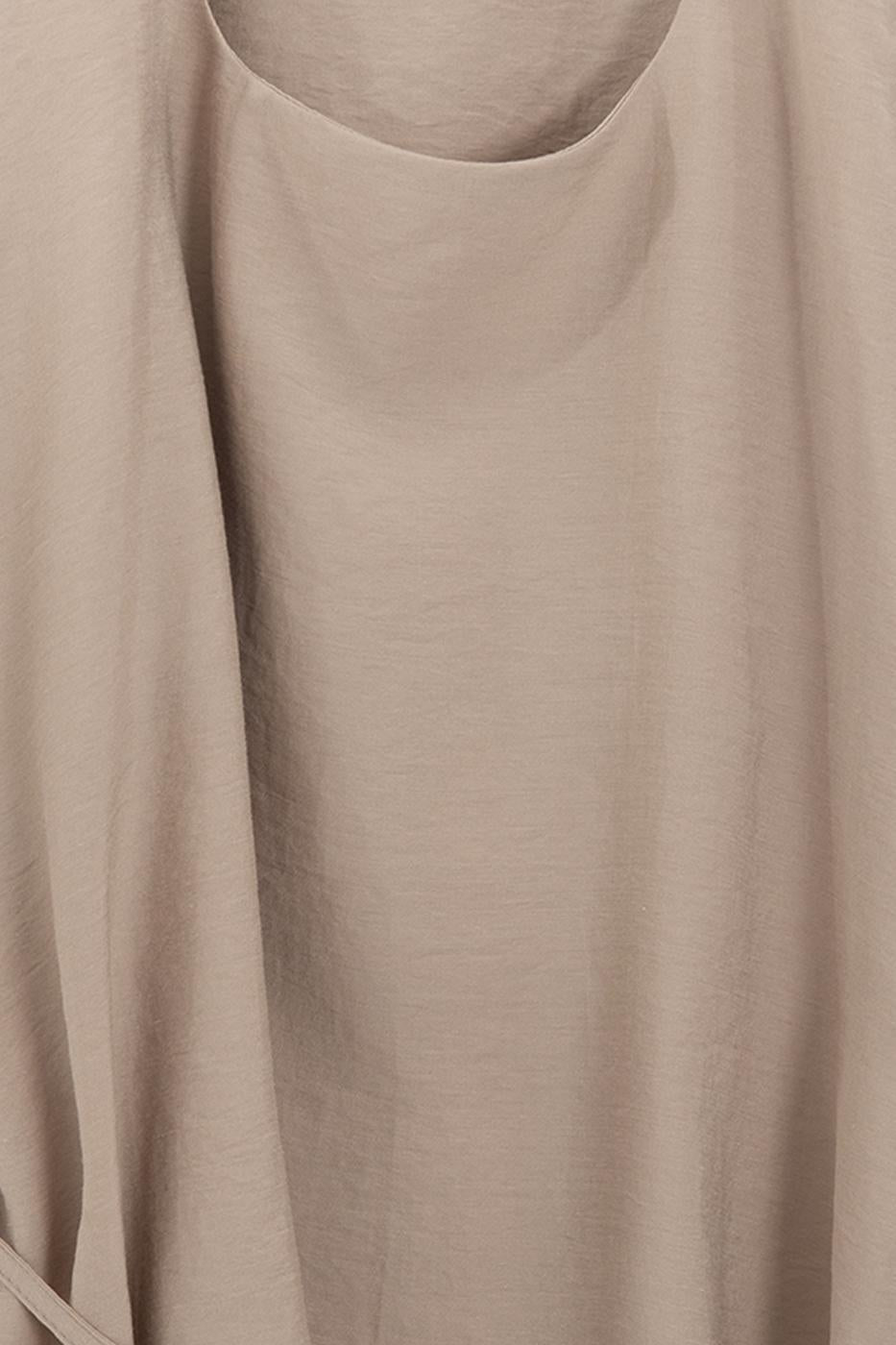 Modal Thick Strapped Blouse Beige