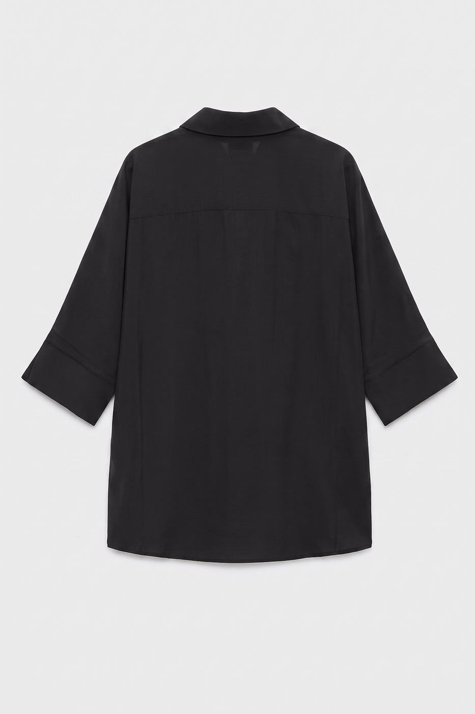 Modal Oversize Shirt Anthracite