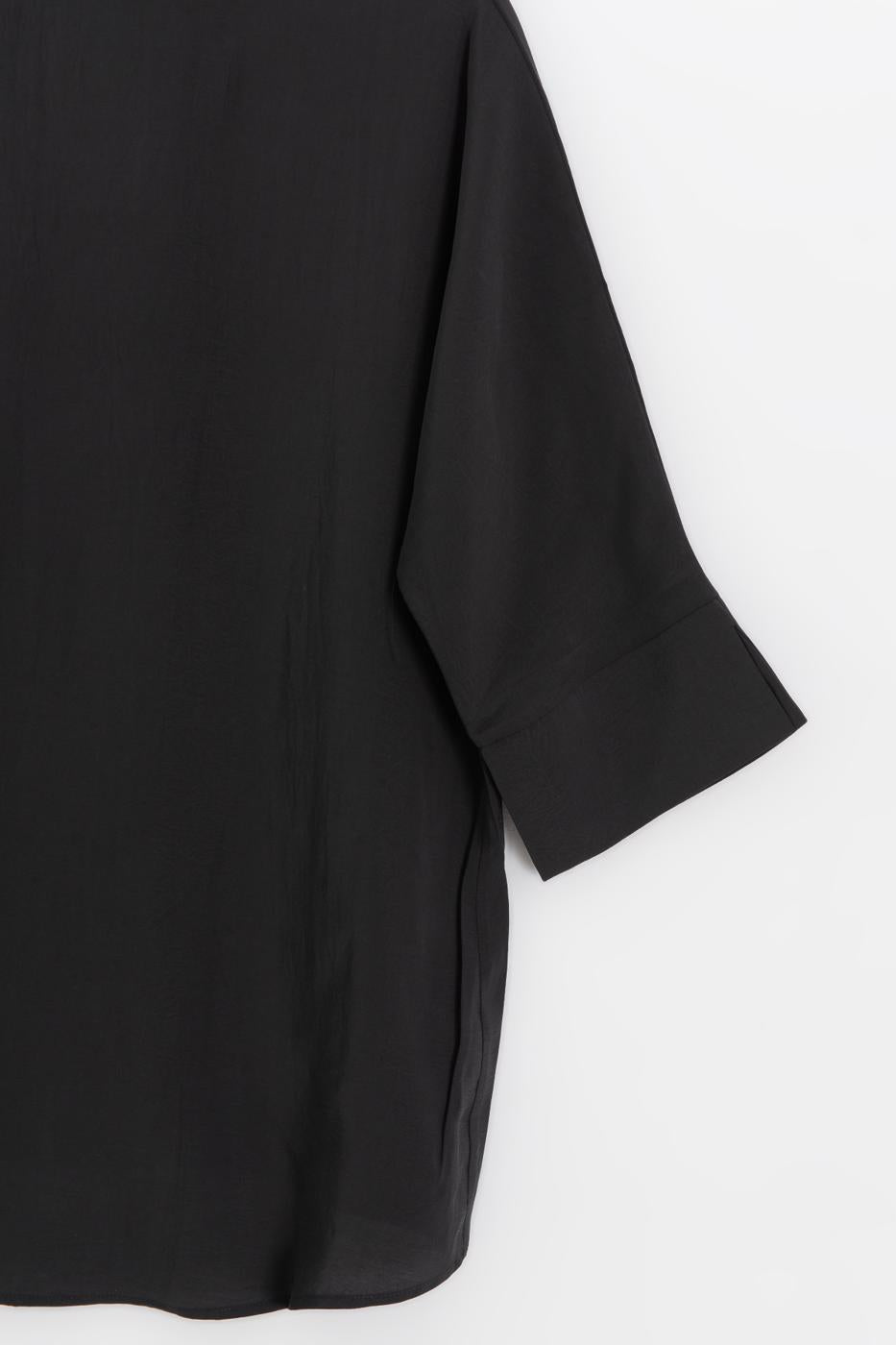 Modal Oversize Shirt Anthracite