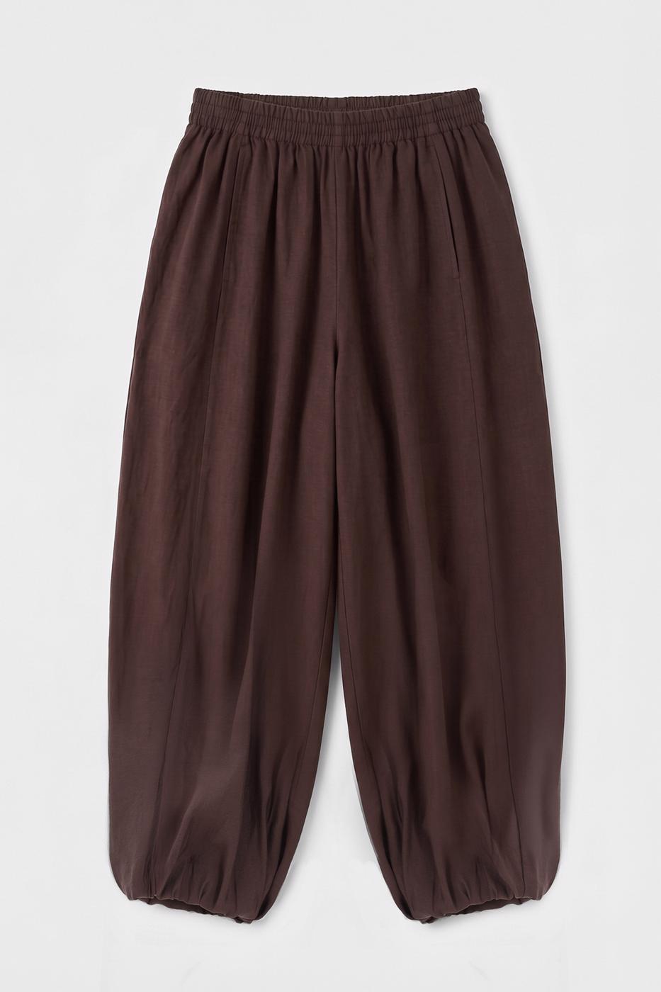 Modal Oversize Harem Pants Brown