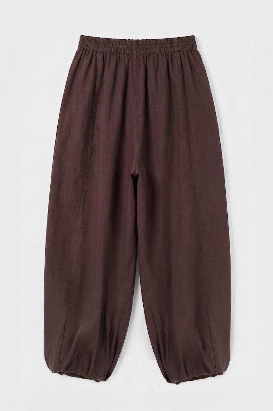 Modal Oversize Harem Pants Brown