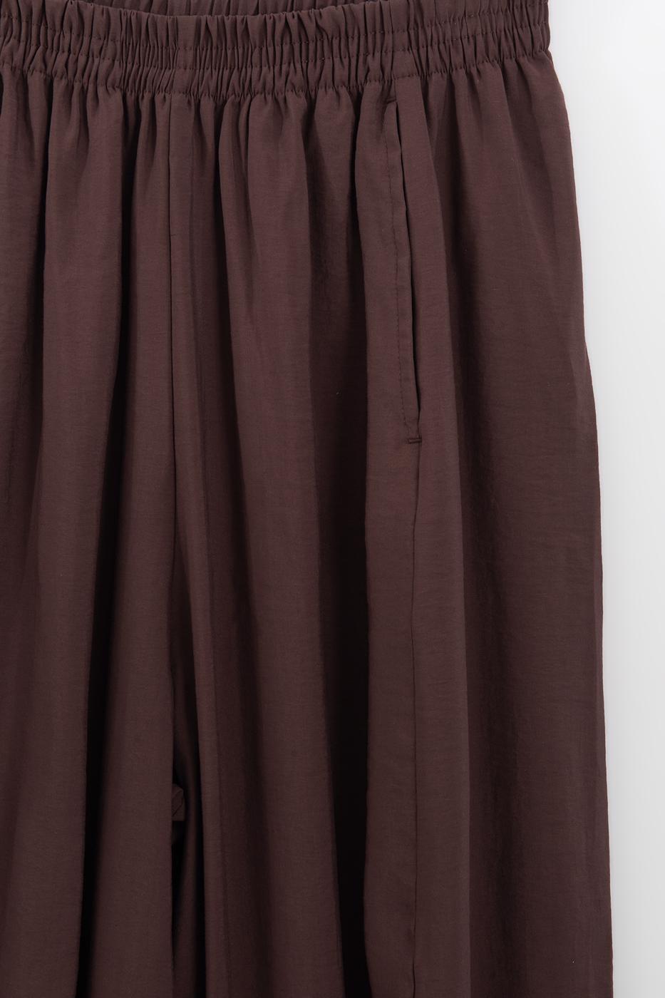 Modal Oversize Harem Pants Brown