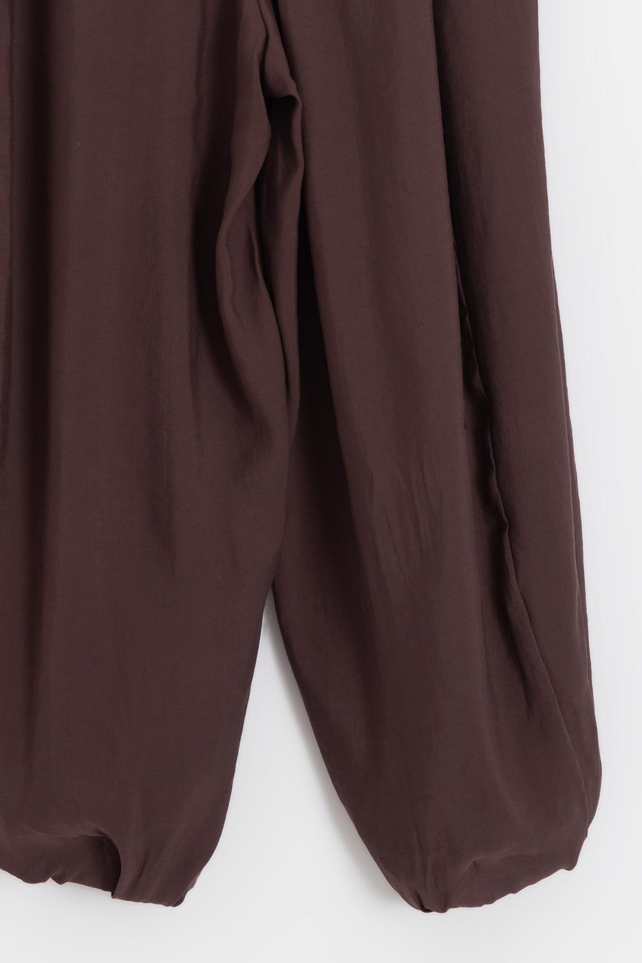 Modal Oversize Harem Pants Brown