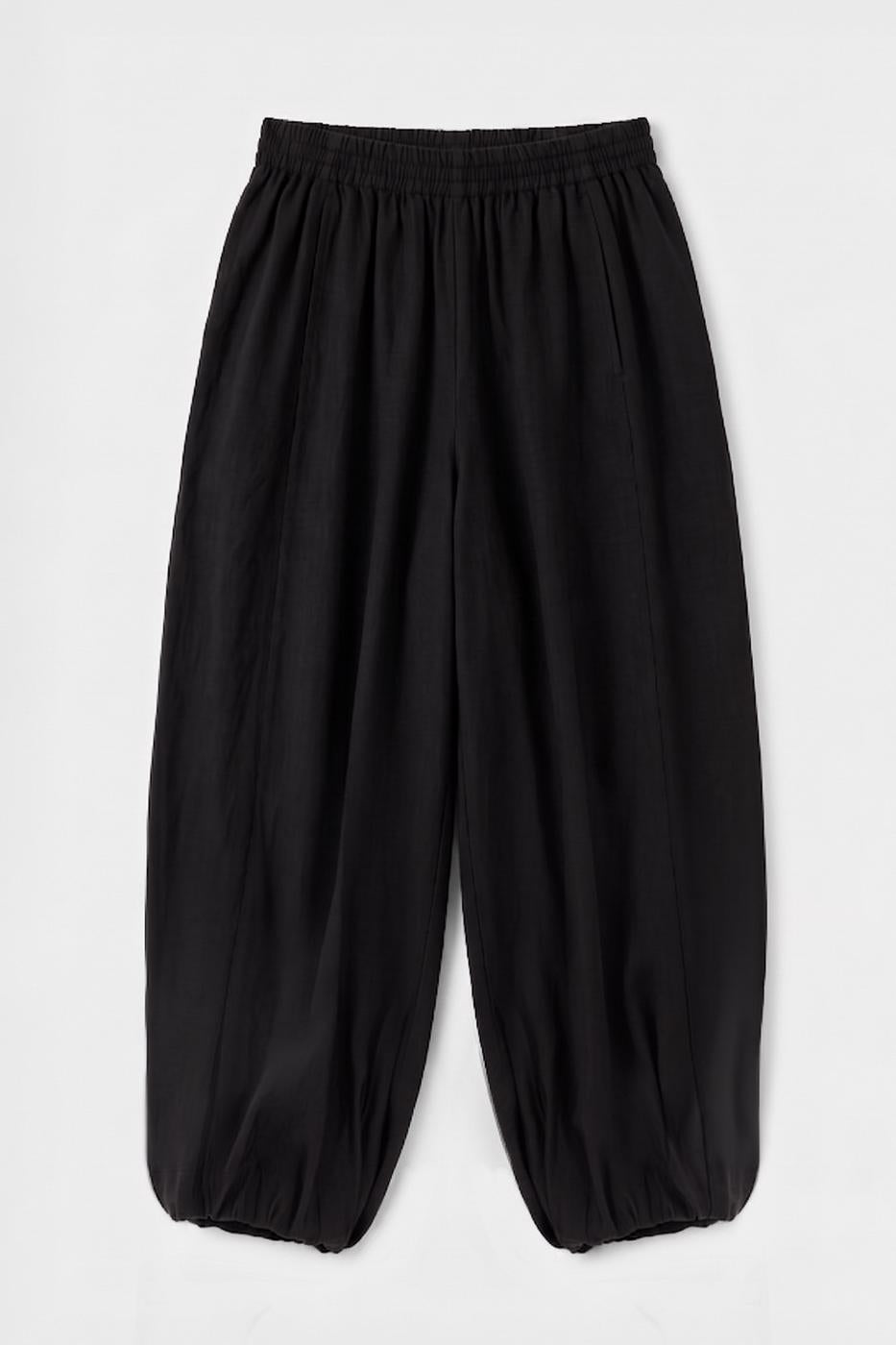 Modal Oversize Harem Pants Black