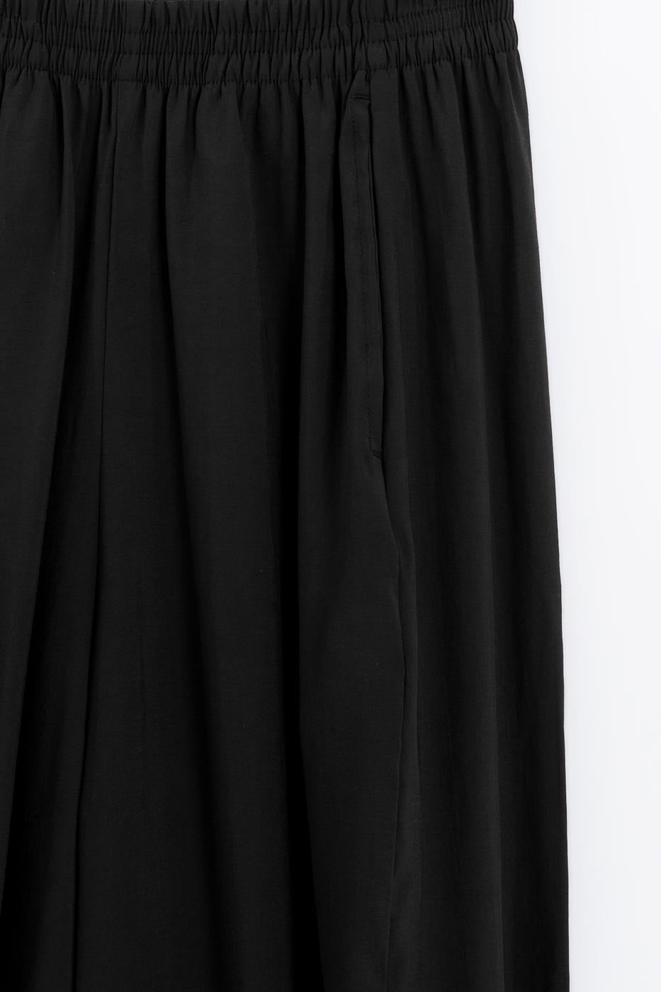 Modal Oversize Harem Pants Black