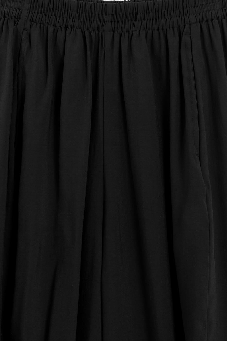 Modal Oversize Harem Pants Black