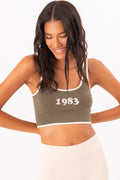 Embroided Cami Top Khaki
