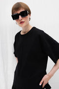 Embroidered Basic Tshirt Black