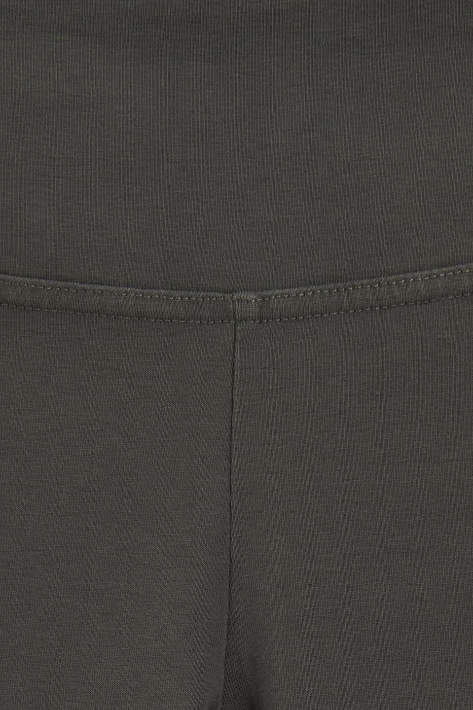 Regular Waist Capri Leggings Khaki