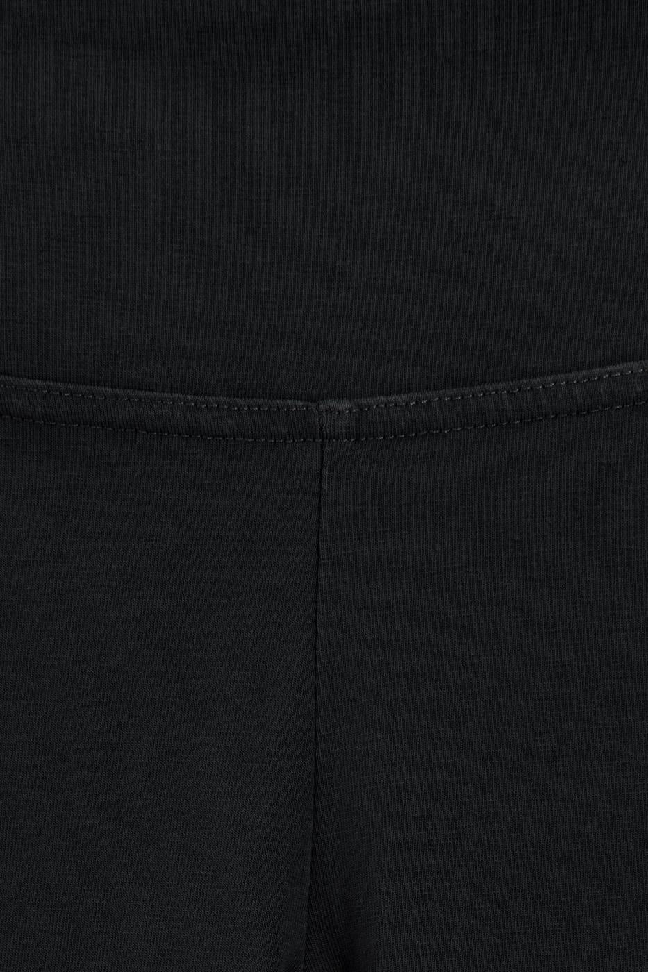 Regular Waist Capri Leggings Black