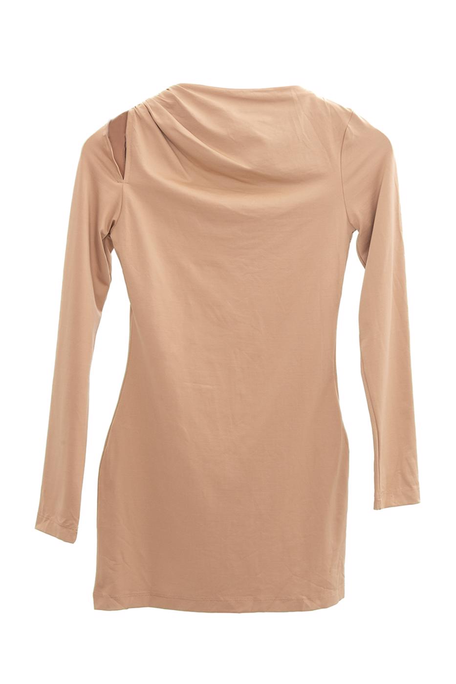 Shoulder cut out mini dress