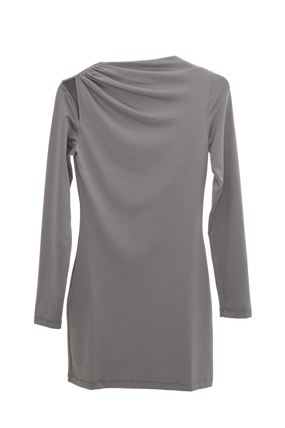 Shoulder cut out mini dress
