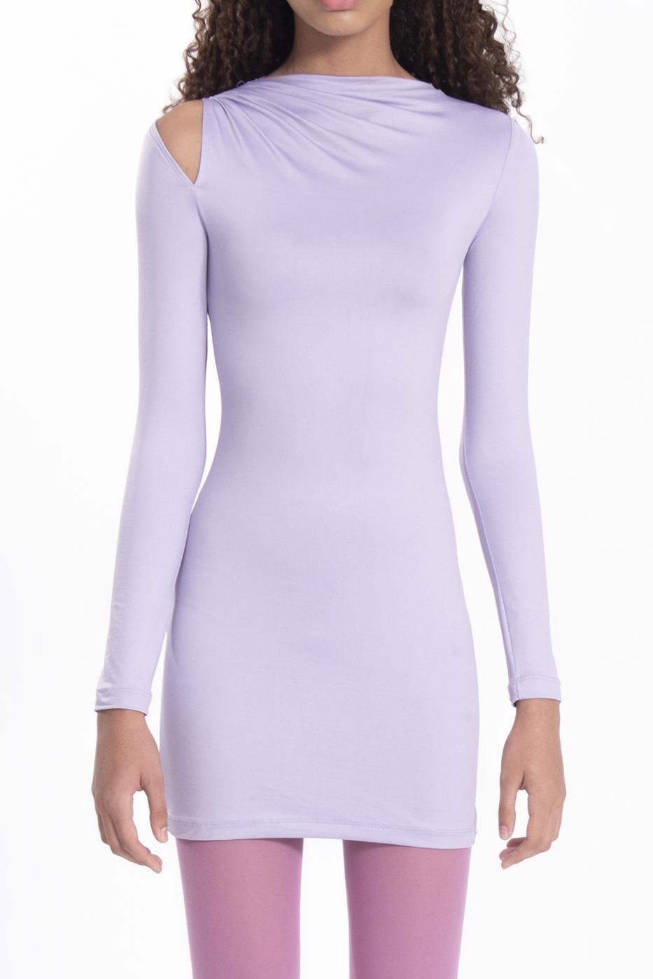 Shoulder cut out mini dress