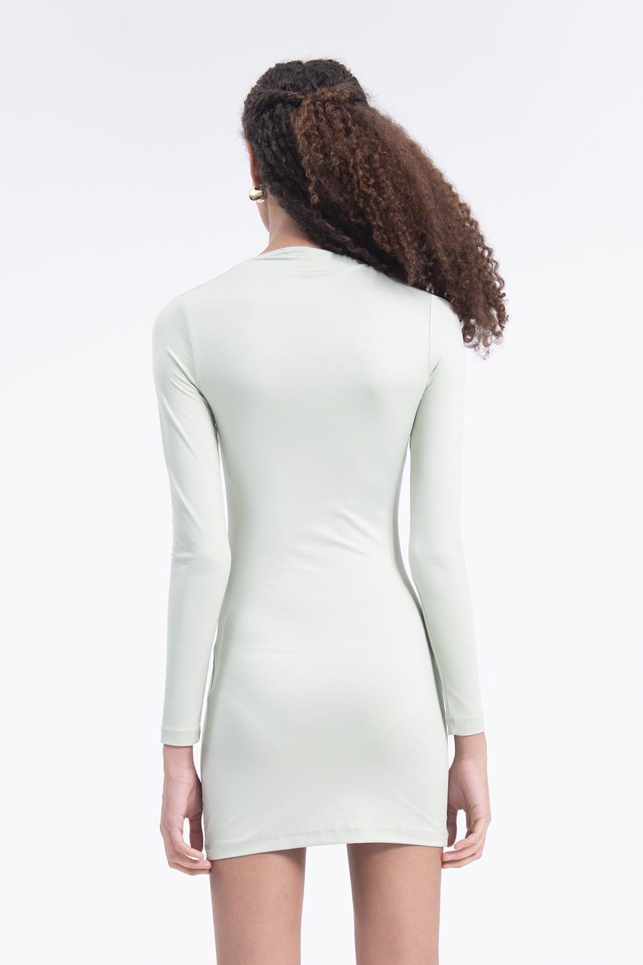 Shoulder cut out mini dress