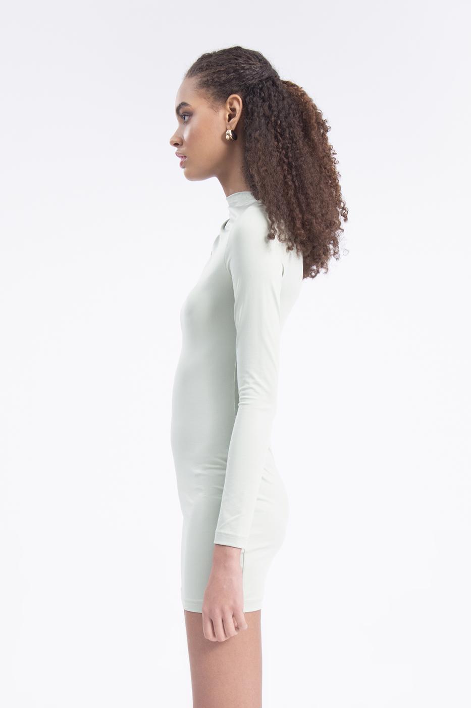 Shoulder cut out mini dress