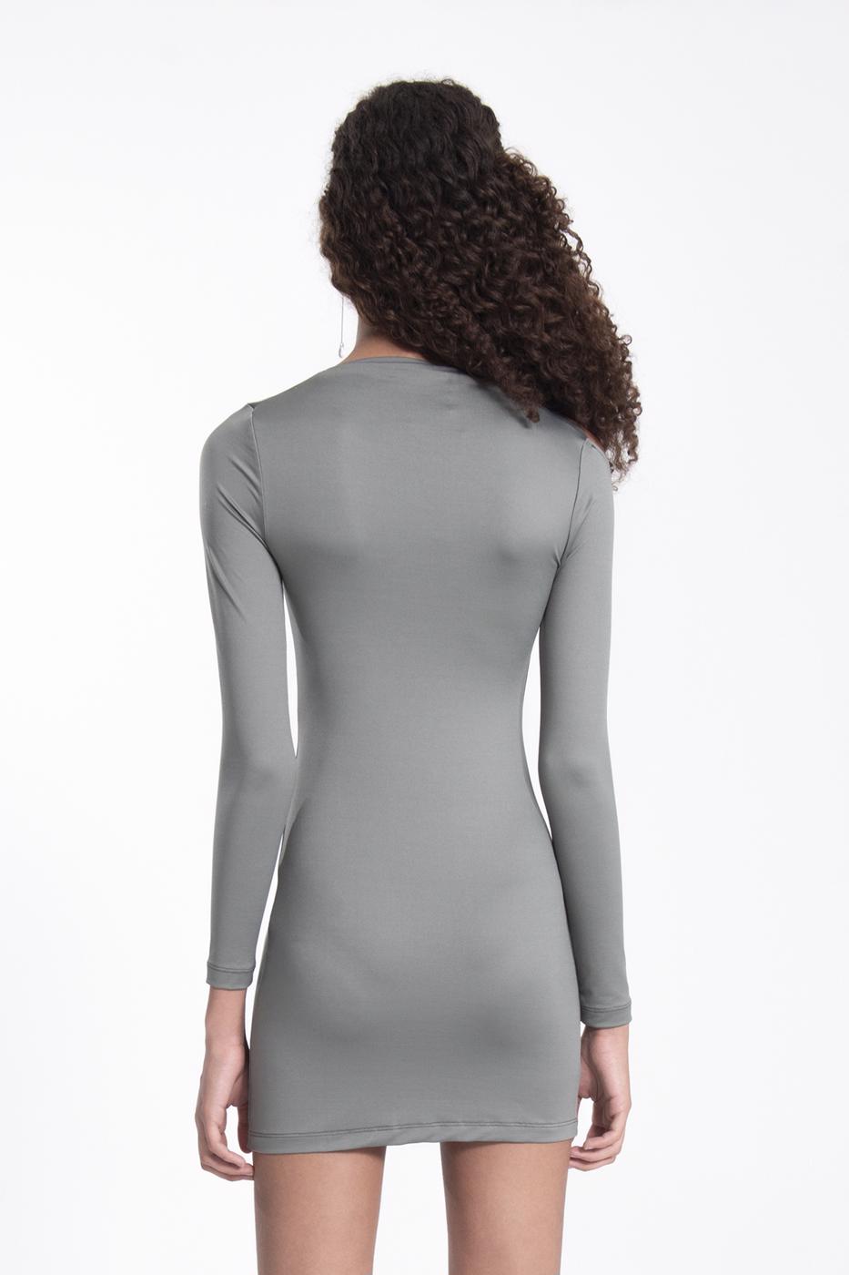 Shoulder cut out mini dress