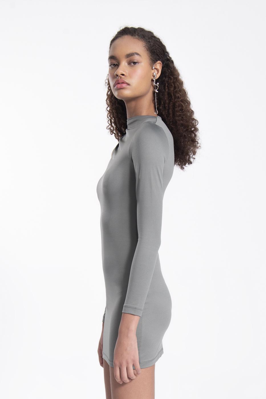 Shoulder cut out mini dress