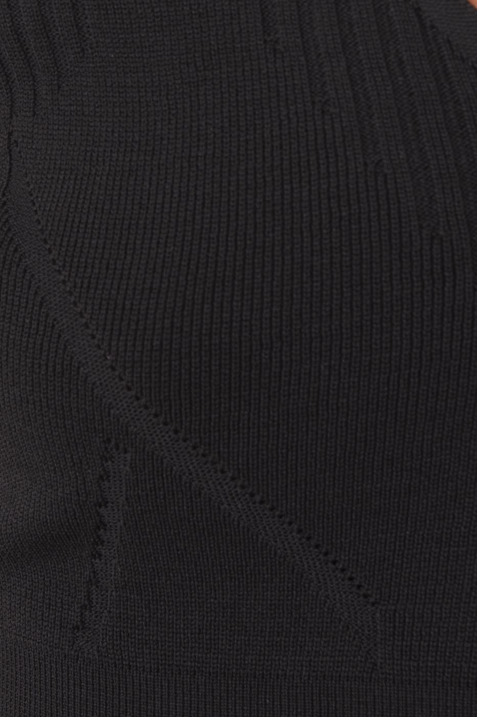 Knitted Crop Top Black