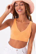 Knitted Crop Top Salmon
