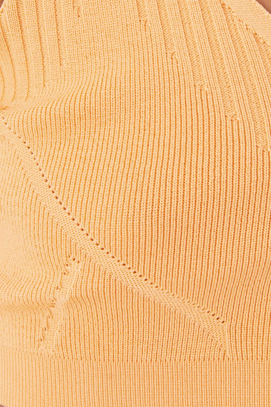 Knitted Crop Top Salmon