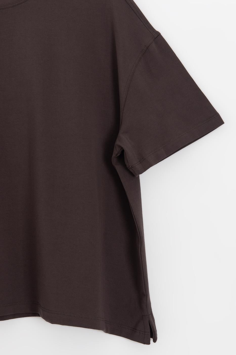 Oversize Basic T-shirt Brown