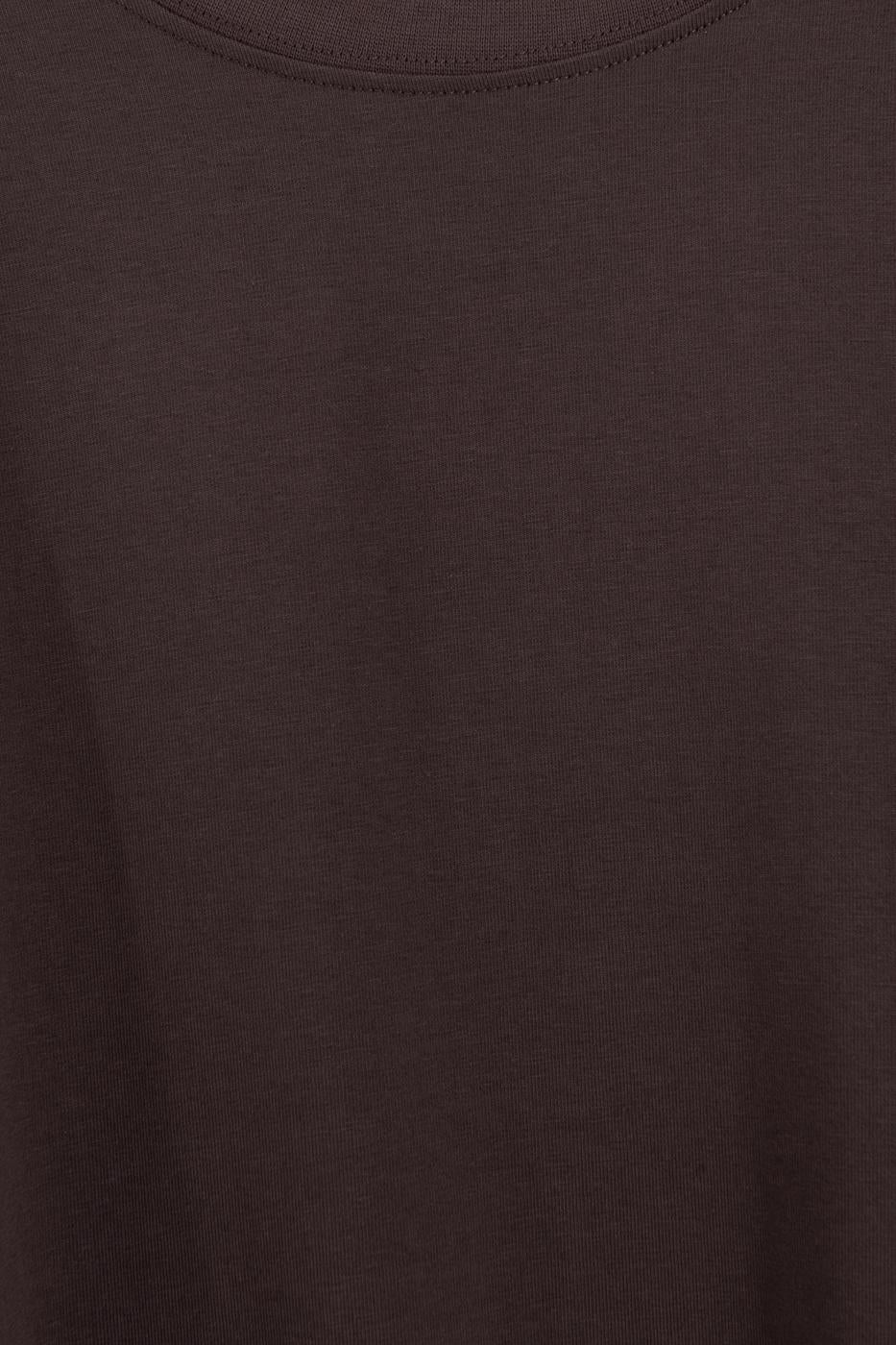 Oversize Basic T-shirt Brown
