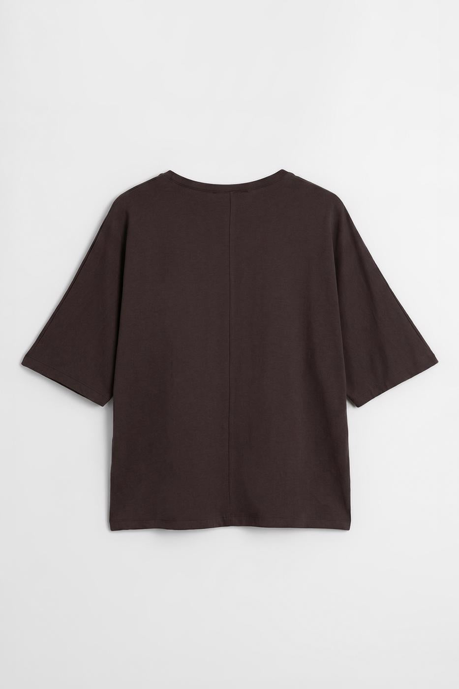 Oversize Basic T-shirt Brown