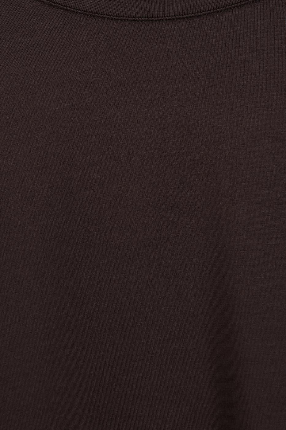Oversize Basic T-shirt Brown