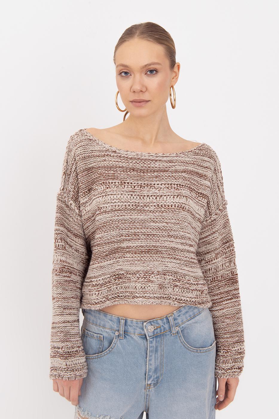Oversize Boat Neck Sweater