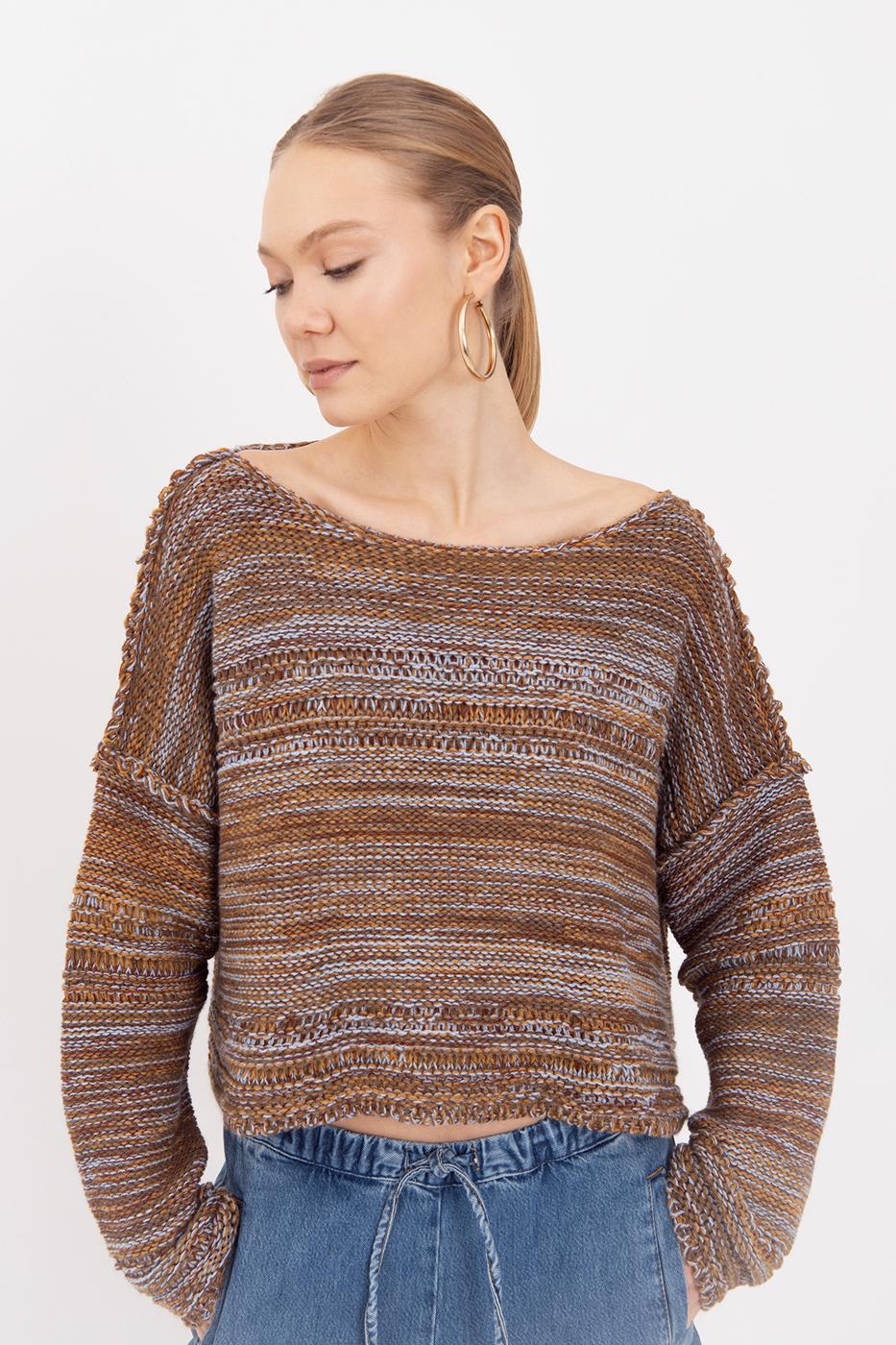 Oversize Boat Neck Sweater