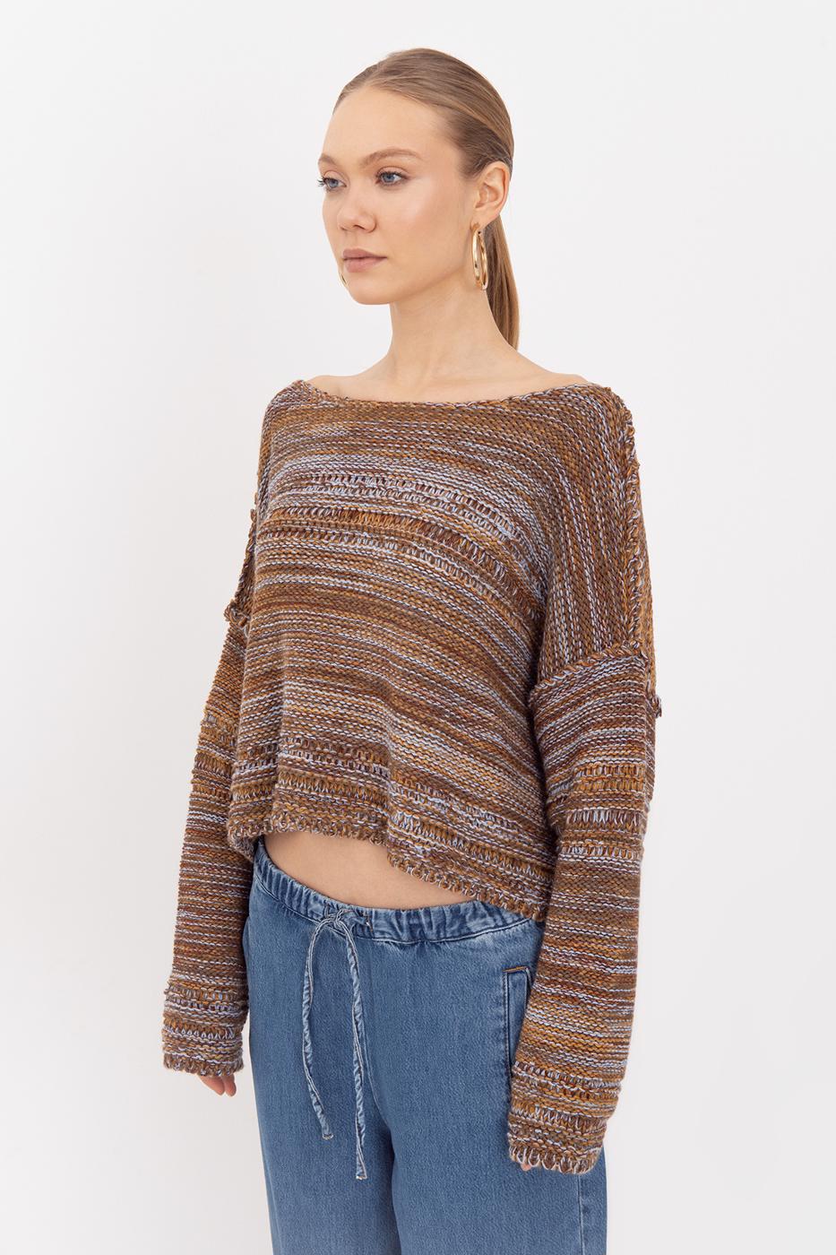 Oversize Boat Neck Sweater