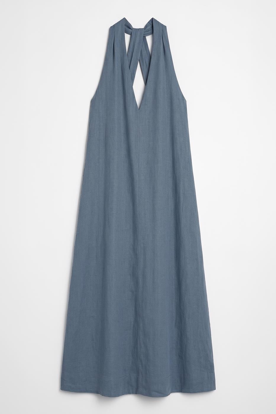 Oversize Midi Dress Blue