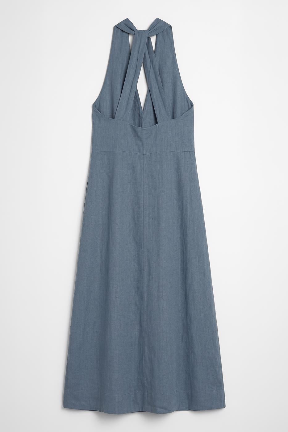Oversize Midi Dress Blue