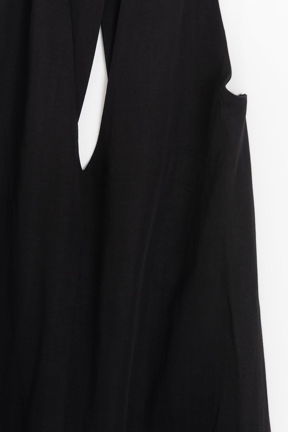 Oversize Midi Dress Black