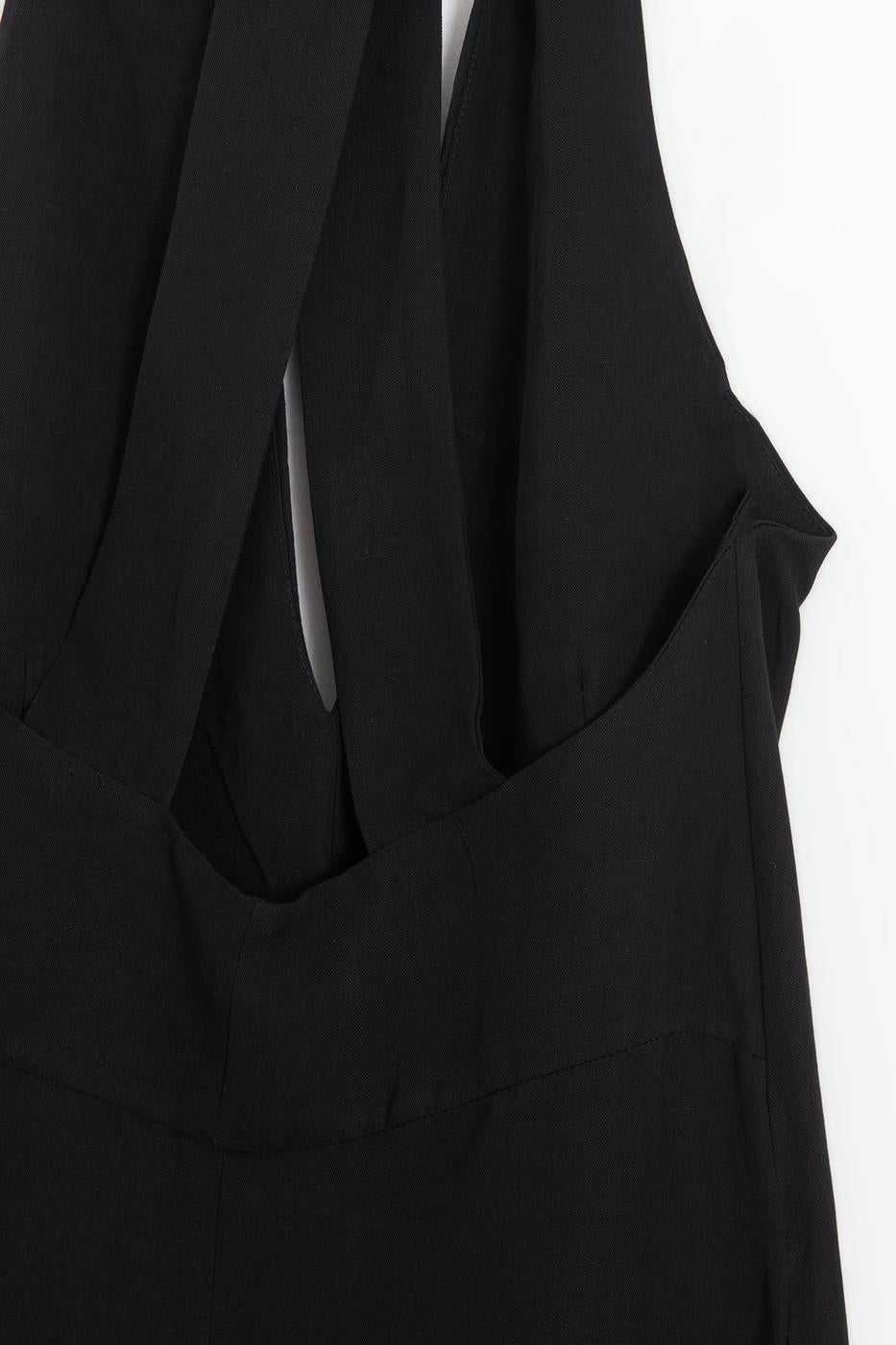 Oversize Midi Dress Black