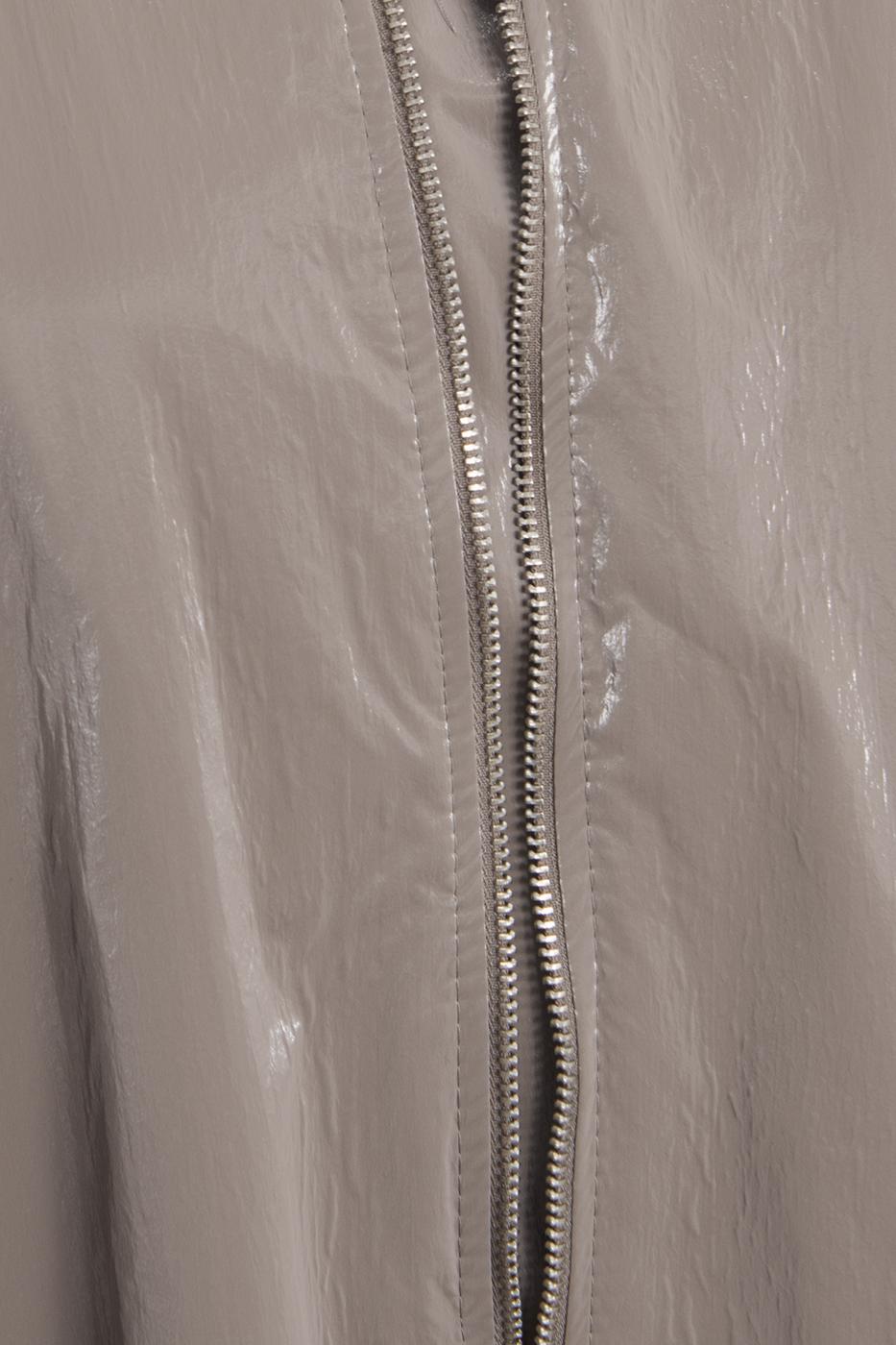 Oversized Patent Leather Trenchcoat Mink