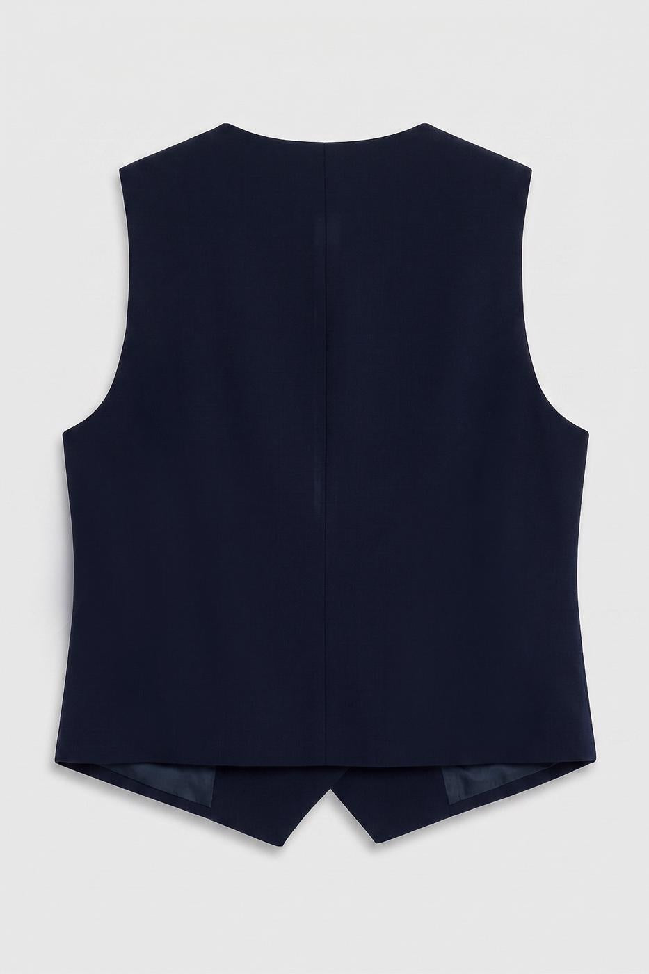 Custom Made Short Vest Navy