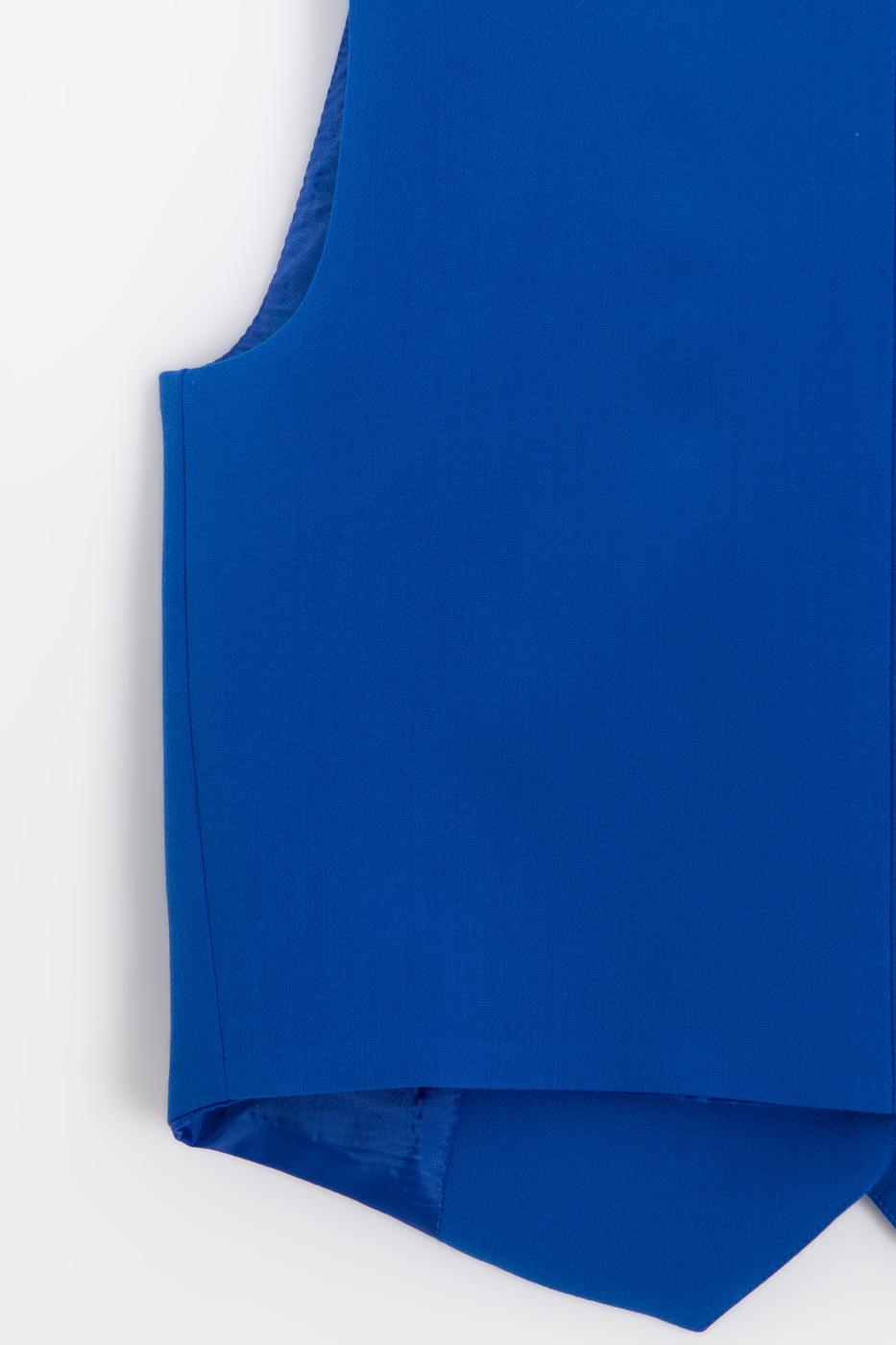 Custom Made Short Vest Sax blue