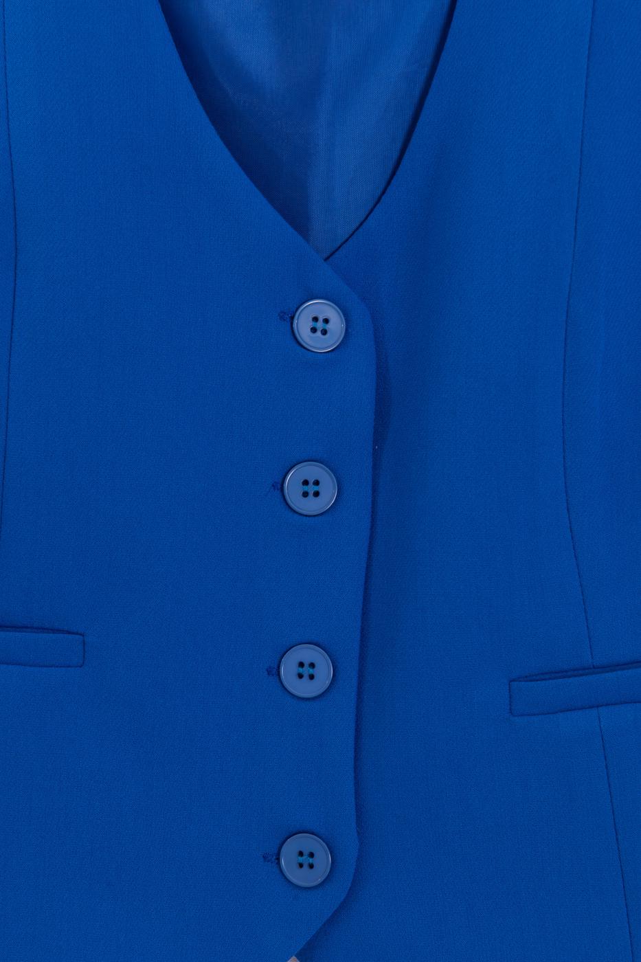 Custom Made Short Vest Sax blue