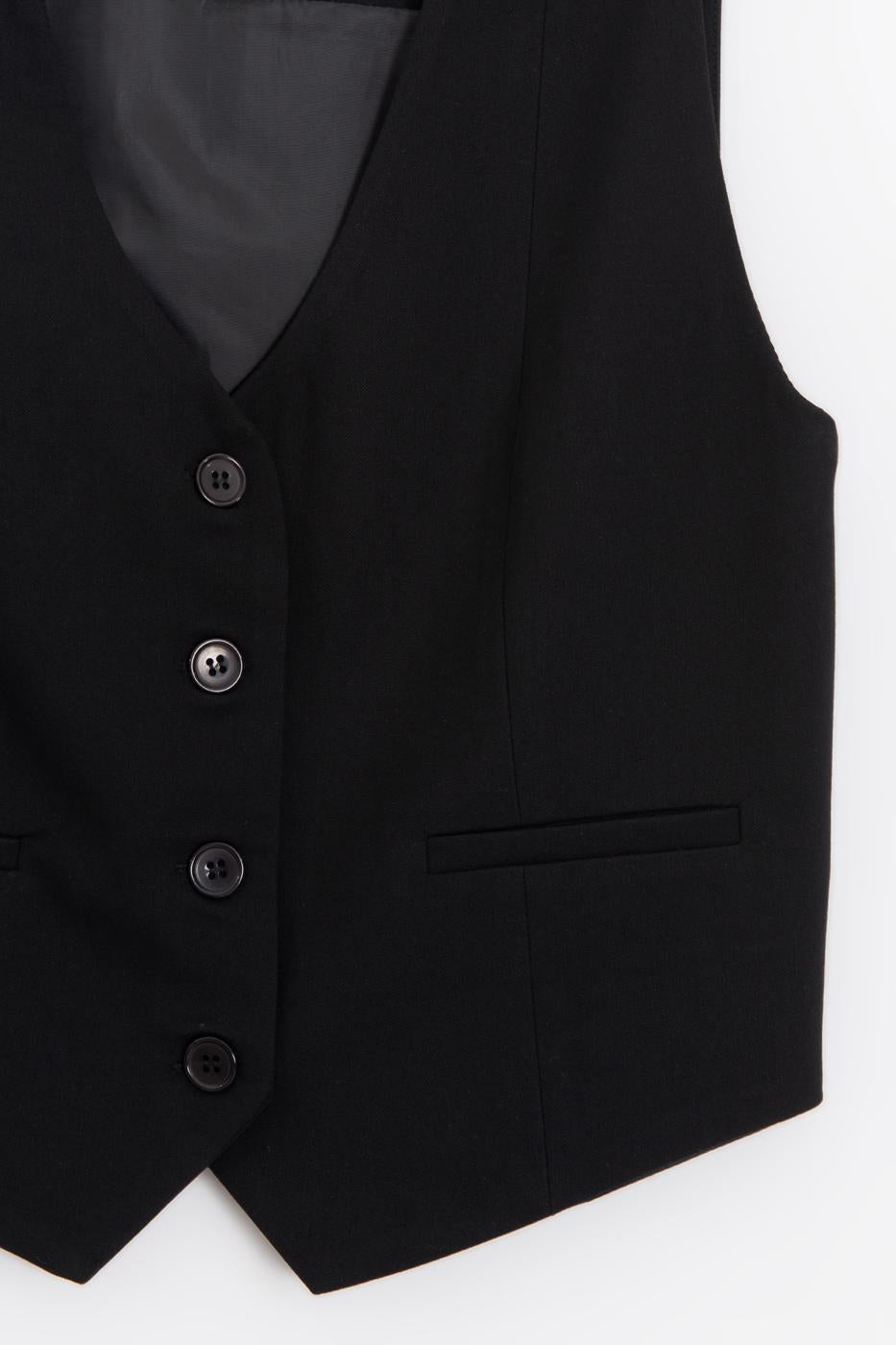 Custom Made Short Vest Black