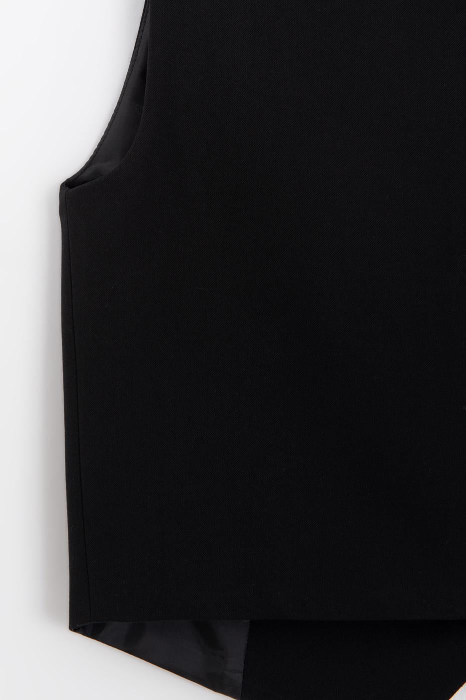 Custom Made Short Vest Black