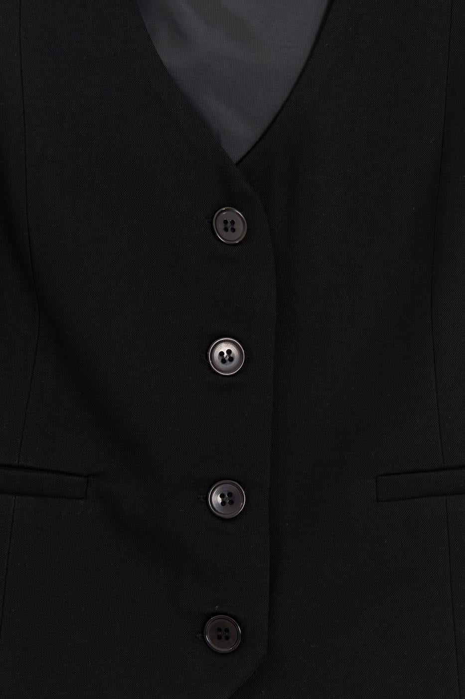 Custom Made Short Vest Black