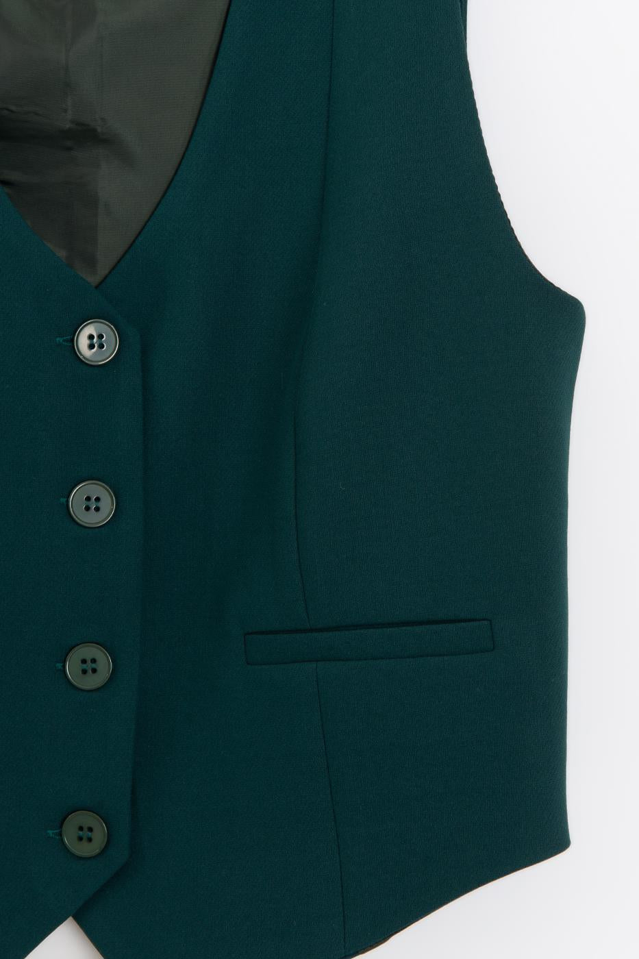 Custom Made Short Vest Green